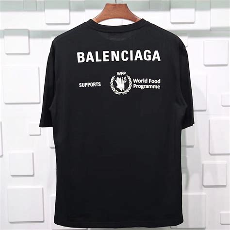 balenciaga logo t shirt replica